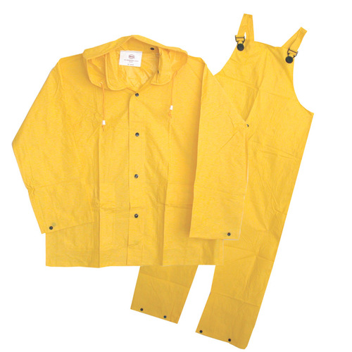 Rain Suit Yellow PVC-Coated Polyester M Yellow