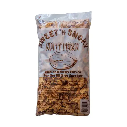 Chigger Creek 762594000469 Wood Smoking Chips Sweet N' Smoky All Natural Nutty Pecan 200 cu in