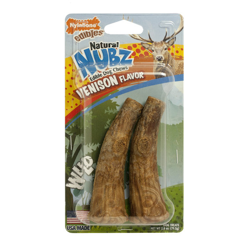 Chews Nubz Venison For Dogs 2.8 oz 4.3"
