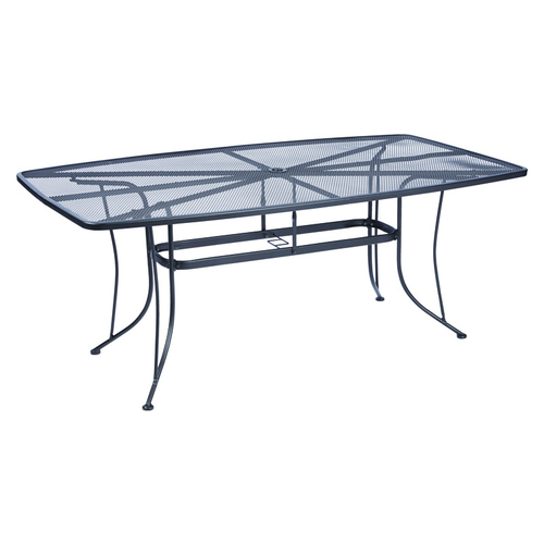 Dining Table Winston Black Rectangular Steel Black