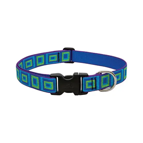 Lupine Pet 73252 Adjustable Collar Original Designs Multicolor Sea Glass Nylon Dog Multicolor