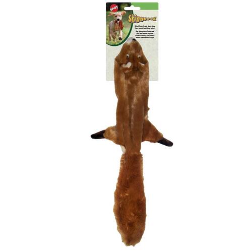 Dog Toy Skinneeez Brown Squirrel Plush Medium Brown