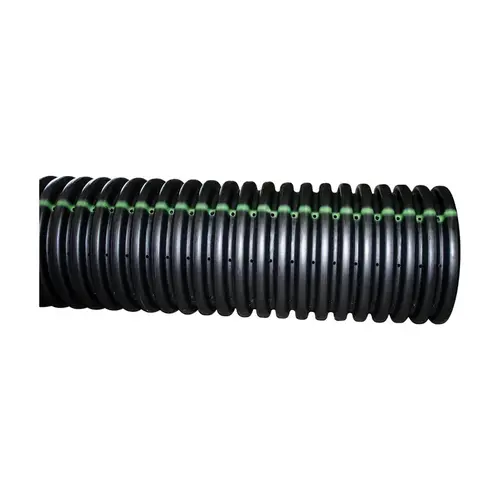 ADVANCED DRAINAGE SYSTEMS 03010010 Single Wall Perforated Drain Pipe 3" D X 10 ft. L Polyethylene Slotted