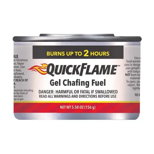 STERNO 20672 Chafing Fuel Quick Flame Steel 5.5 oz Multicolored Silver