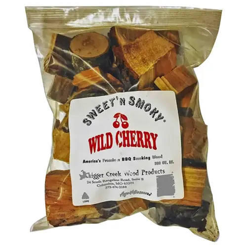 Chigger Creek 762594030107 Wood Smoking Chunks Sweet 'N Smoky Wild Cherry 300 cu in