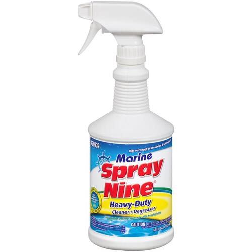 SPRAY NINE 26932 Cleaner and Disinfectant Marine No Scent 32 oz