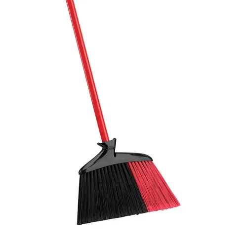 Broom High Power 13" W Stiff Recycled Plastic Black/Red