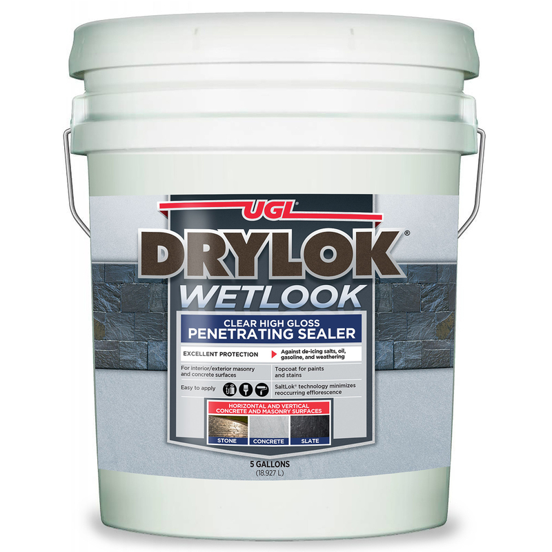 Drylok 28915 Concrete and Masonry Sealer Clear Latex 5 gal Clear