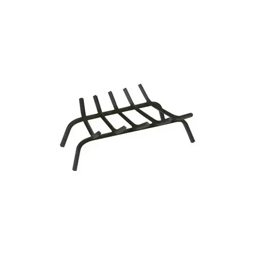 Fireplace Grate Open Hearth Black Matte Steel Matte