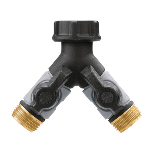 Orbit 56389 YHose Connector with Shut Offs Pro Flo 3/4" Metal Threaded