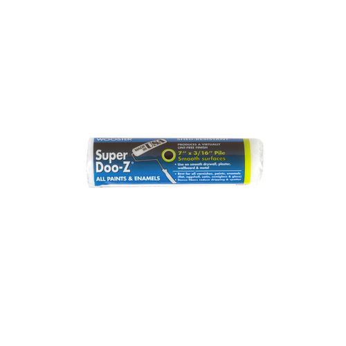 Paint Roller Cover Super Doo-Z Fabric 7" W X 3/16" S Regular White - pack of 12