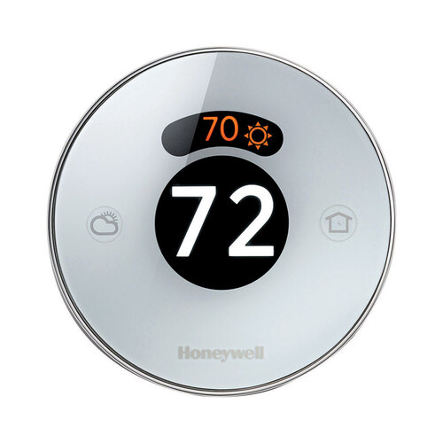 Smart Thermostat Built In WiFi Heating and Cooling Dial Silver