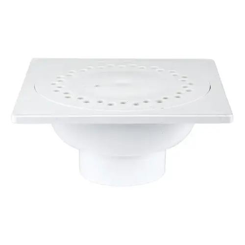 9 In. x 3 In. PVC Sewer and Drain Bell Trap White