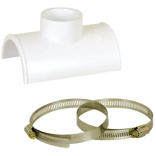 Tapped Saddle Tee Smart Saddle Schedule 40 3" Slip in. X 2" D Hub PVC