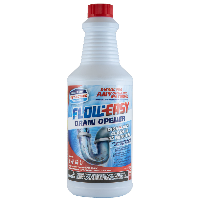 Flow-Easy FE32-XCP6 Drain Opener Liquid 32 oz - pack of 6