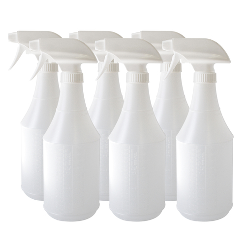 6 PACK OF 24 OZ SPRAY BOTTLE FOR THE DISPENSING OF CLEANERS U S CHEMICAL Bottle with Sprayer