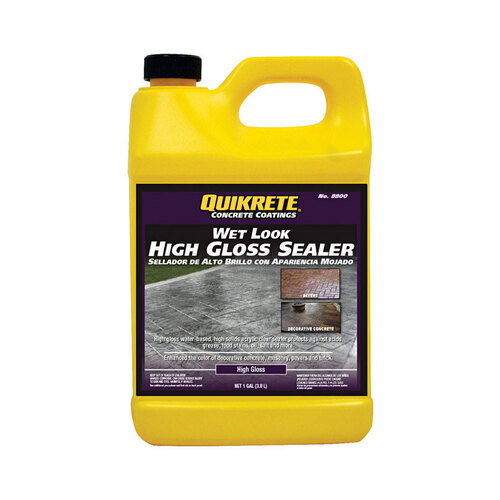 Quikrete 8800-06 Concrete Sealer Wet Look Gloss Clear 1 gal Clear
