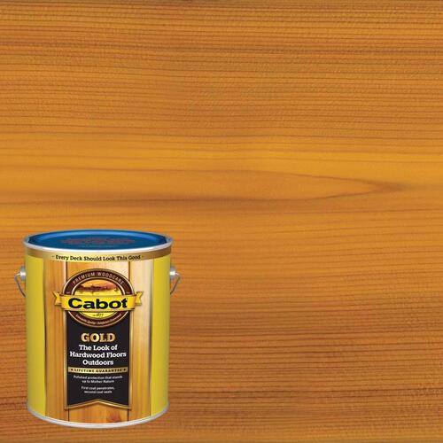 Deck Varnish Gold Low VOC Satin Sun-Drenched Oak Oil-Based 1 gal Sun-Drenched Oak