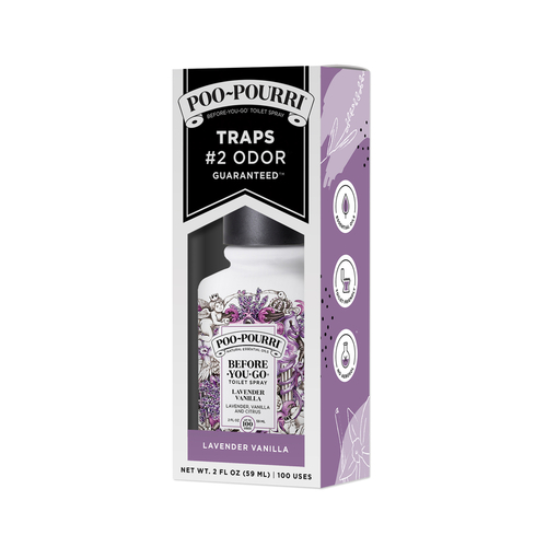 Poo-Pourri LV-002-CB Odor Eliminator Lavender Vanilla Scent 2 oz Liquid