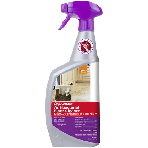 Antibacterial Floor Cleaner Orange Scent Liquid 32 oz