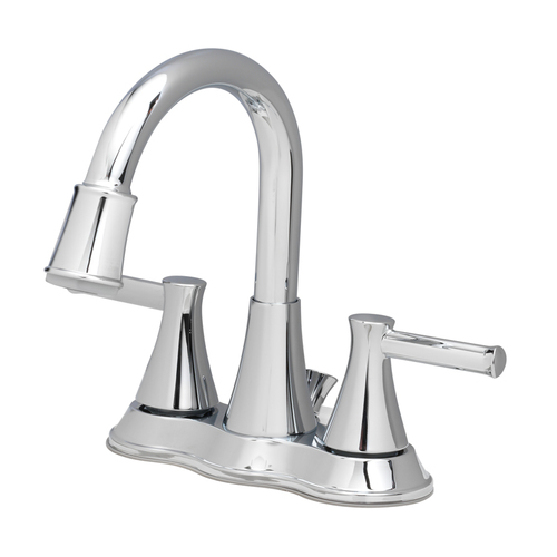 Two-Handle Bathroom Sink Faucet Chrome 4" Chrome