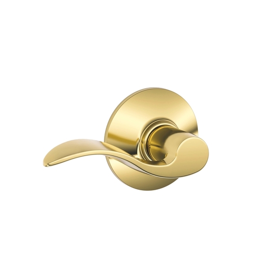 Passage Lockset Accent Bright Brass ANSI Grade 2 1-3/4" Bright Brass