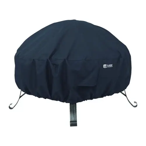 Fire Pit Cover 12" H X 36" W Black Polyester Black