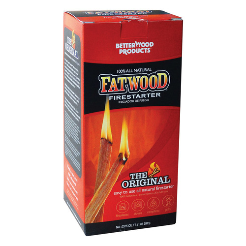 Fire Starter Fatwood Pine Resin Stick 1.5 lb - pack of 16