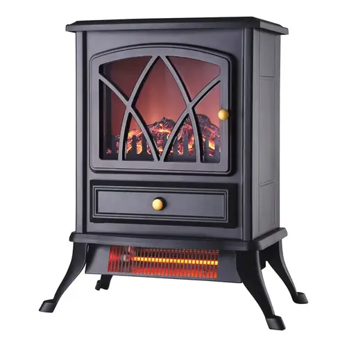 Stove Heater 250 sq ft Electric Infrared 5120 BTU Black