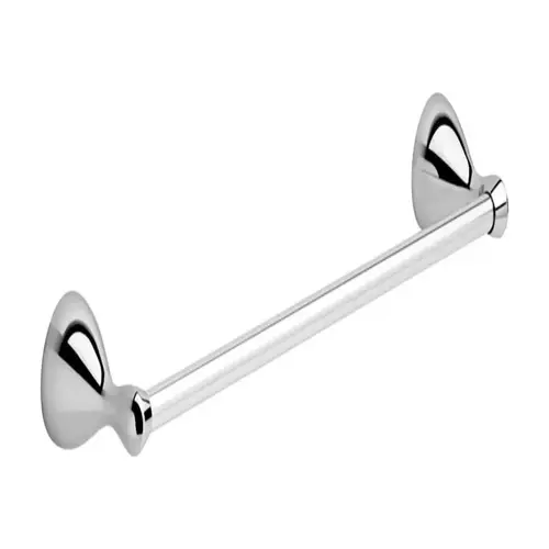 Towel Bar Foundations Chrome Silver 18" L Die Cast Zinc Chrome