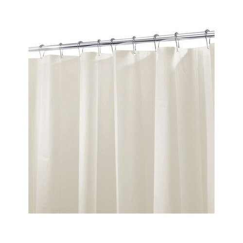 Shower Curtain Liner 72" H X 72" W Beige Solid PEVA Beige