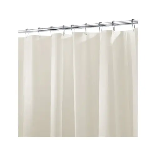 Shower Curtain Liner 72" H X 72" W Beige Solid PEVA Beige - pack of 4