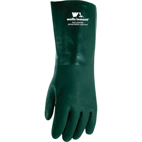 Wells Lamont 167L Chemical Gloves Men's Indoor/Outdoor Green L Green