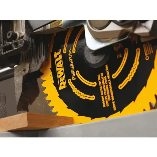 Miter Saw Blade, 7-1/4 in Dia, 40-Teeth, Carbide Cutting Edge