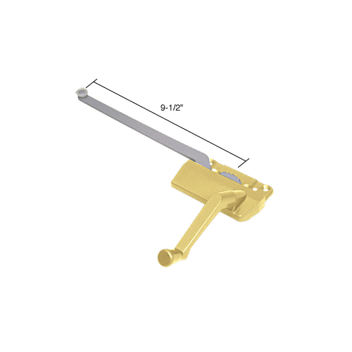 9-1/2" Single Arm Right Hand Gold EntryGard Casement Operator