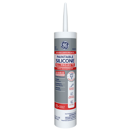 Caulk Sealant Paintable Silicone White Silicone 2 Kitchen and Bath 10.1 oz White