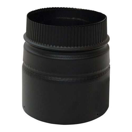 SELKIRK 4866455 Stove Pipe Adapter 6" D Stainless Steel Black