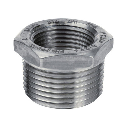 Hex Bushing 3/4" MPT T X 3/8" D FPT Stainless Steel