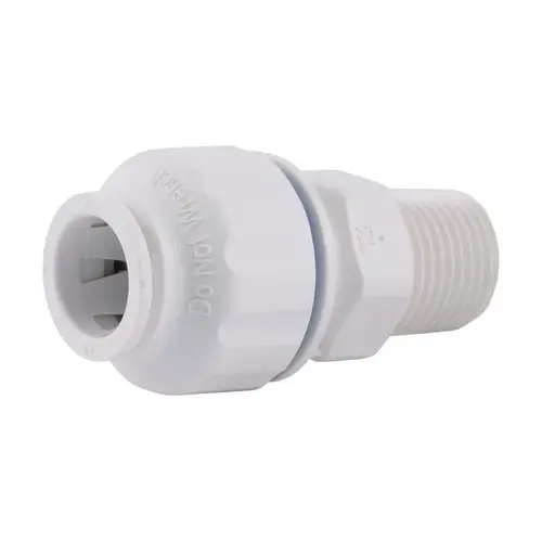 Male Connector Quick Connect Push to Connect 1/2" CTS T X 1/2" D NPT