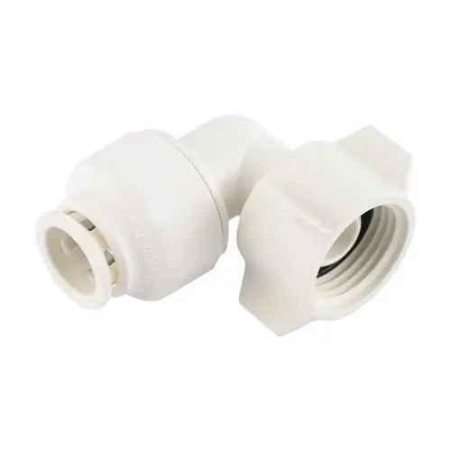 Swivel Female Elbow Quick Connect Push to Connect 1/2" PTC T X 3/4" D Female