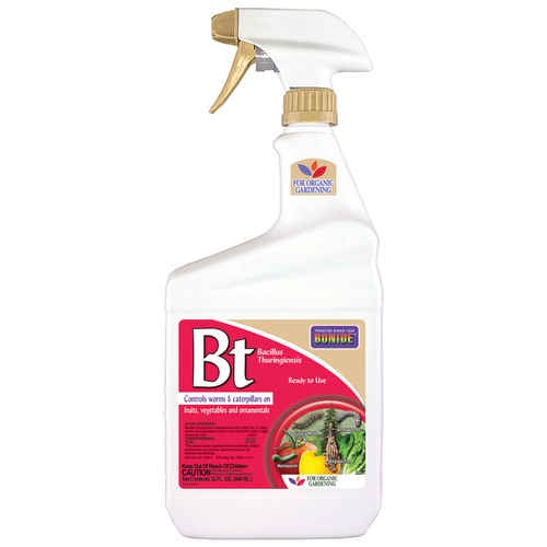 Bonide 7802382 Caterpillar Killer BT Thuricide Spray Organic Liquid 32 oz