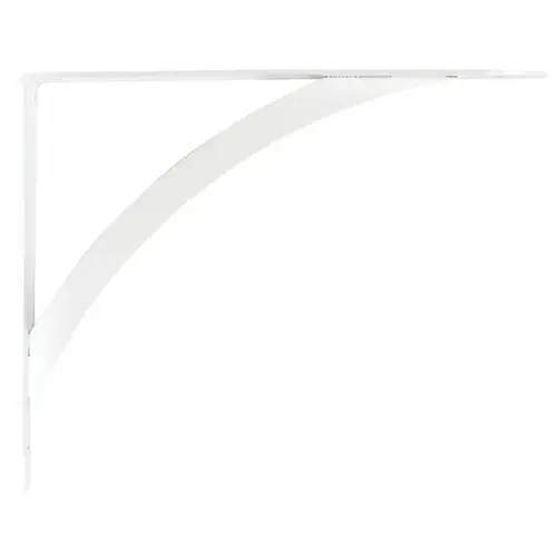 Bracket John Sterling White Steel 12 Ga. 10" L 100 lb White - pack of 10