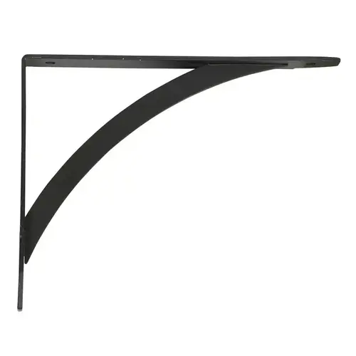 Bracket Black Steel Elegant 12 Ga. 7" L 100 lb Powder-Coated - pack of 10