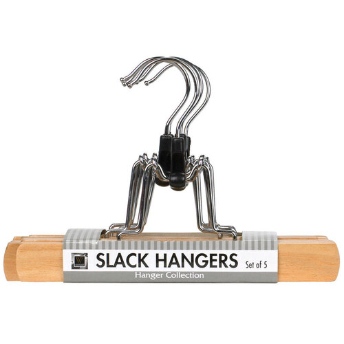Slack Hanger 6-1/2" H X 1" W X 9" L Wood White White