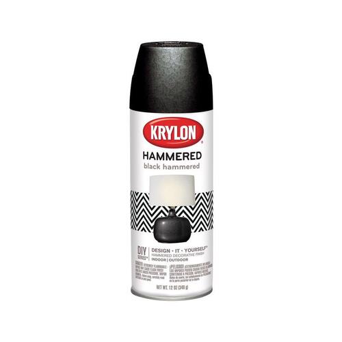 Krylon K03905000 Spray Paint Hammered Finish Hammered Black 12 Oz Black