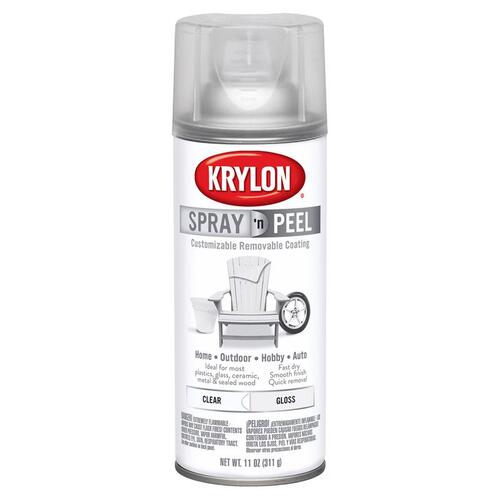 Spray Paint Spray n' Peel Matte Clear Gloss 11 oz Clear Gloss