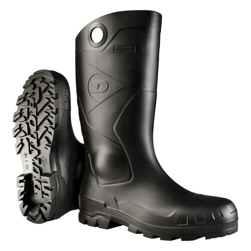 Dunlop 8002933 Waterproof Boots Chesapeake Men's Size 13 Black Black