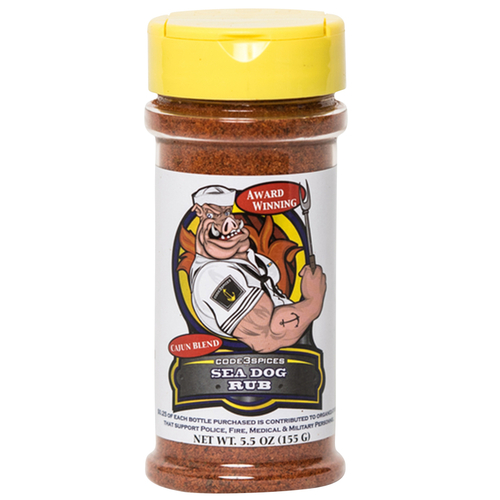 Code 3 Spices SD6 BBQ Seasoning Sea Dog Rub Cajun Blend 5.5 oz