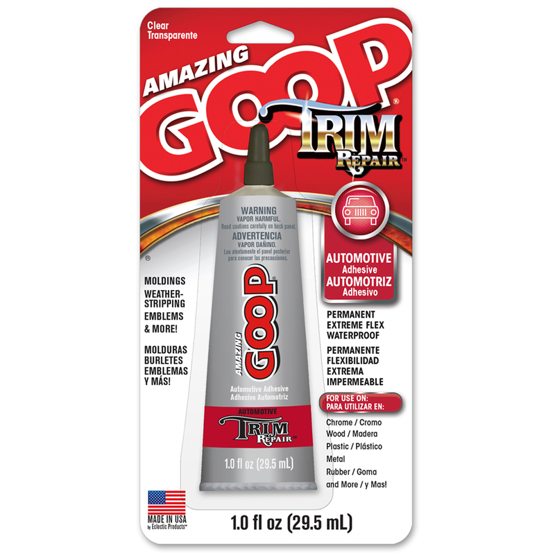 Amazing Goop 144100 Automotive Adhesive Trim Repair Permanent Strength Gel 1 oz