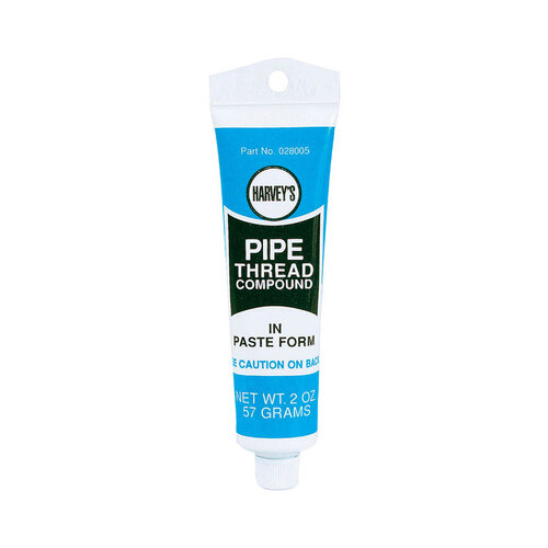Harvey 028005144 Pipe Thread Compound, 2 oz Tube, Thick Paste, Gray